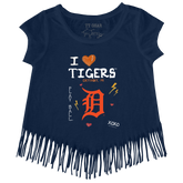 I Heart Tigers Fringe Tee - Tiny Turnip