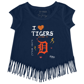 I Heart Tigers Fringe Tee - Tiny Turnip