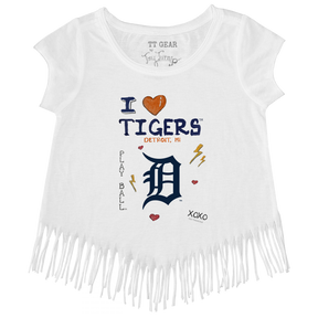 I Heart Tigers Fringe Tee - Tiny Turnip