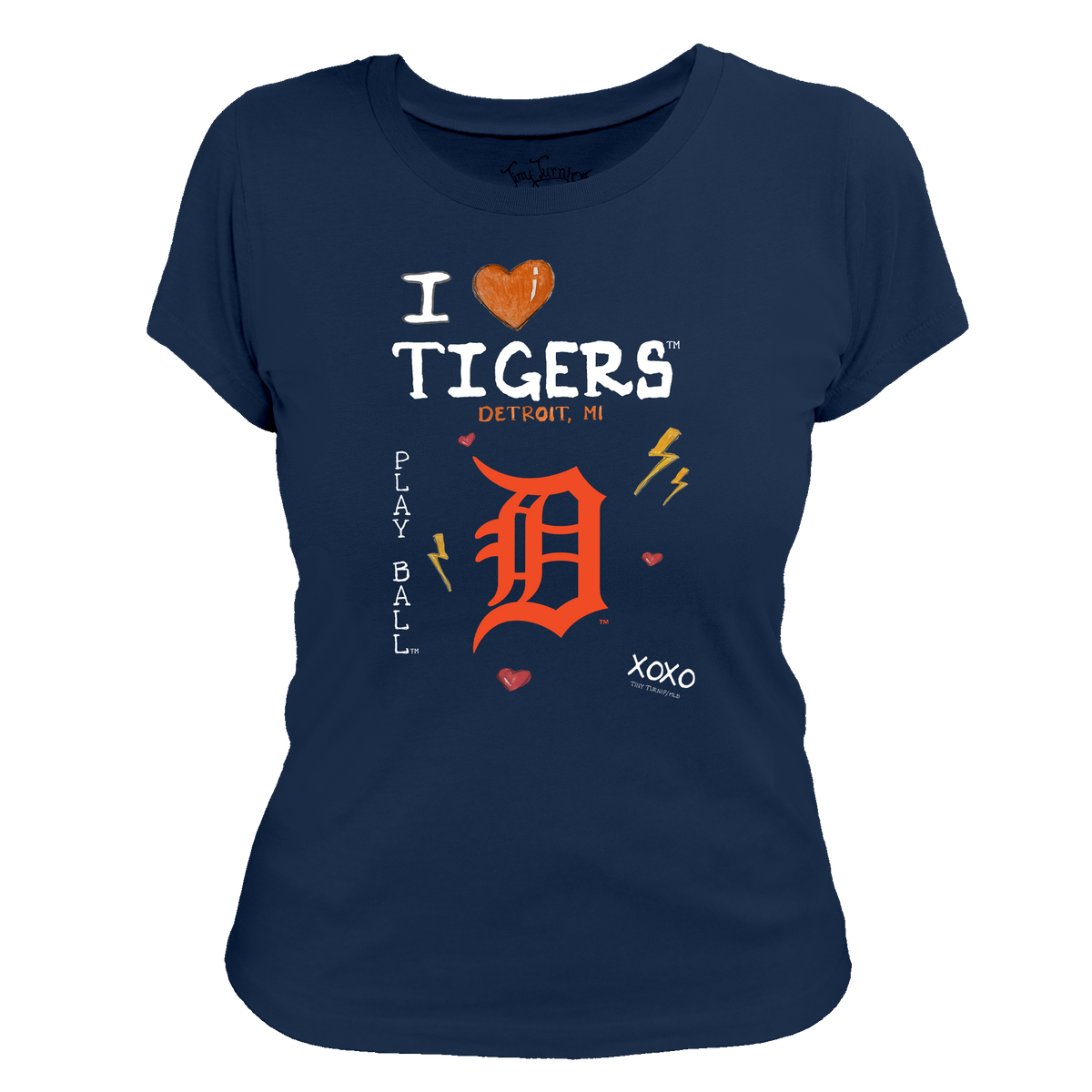 I Heart Tigers Women's Tee Shirt - Tiny Turnip