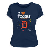 I Heart Tigers Women's Tee Shirt - Tiny Turnip