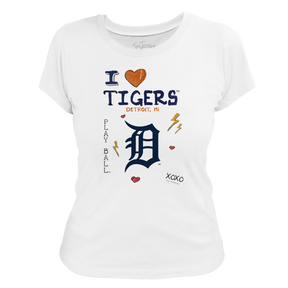 I Heart Tigers Women's Tee Shirt - Tiny Turnip