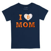 Detroit Tigers I Love Mom Tee Shirt