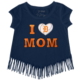 Detroit Tigers I Love Mom Fringe Tee