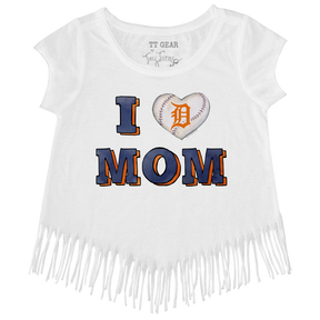 Detroit Tigers I Love Mom Fringe Tee