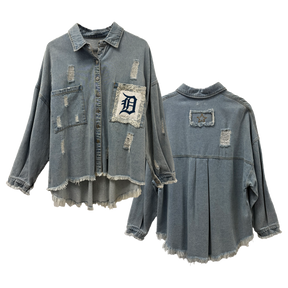 Detroit Tigers Lace Olivia Jacket - Tiny Turnip