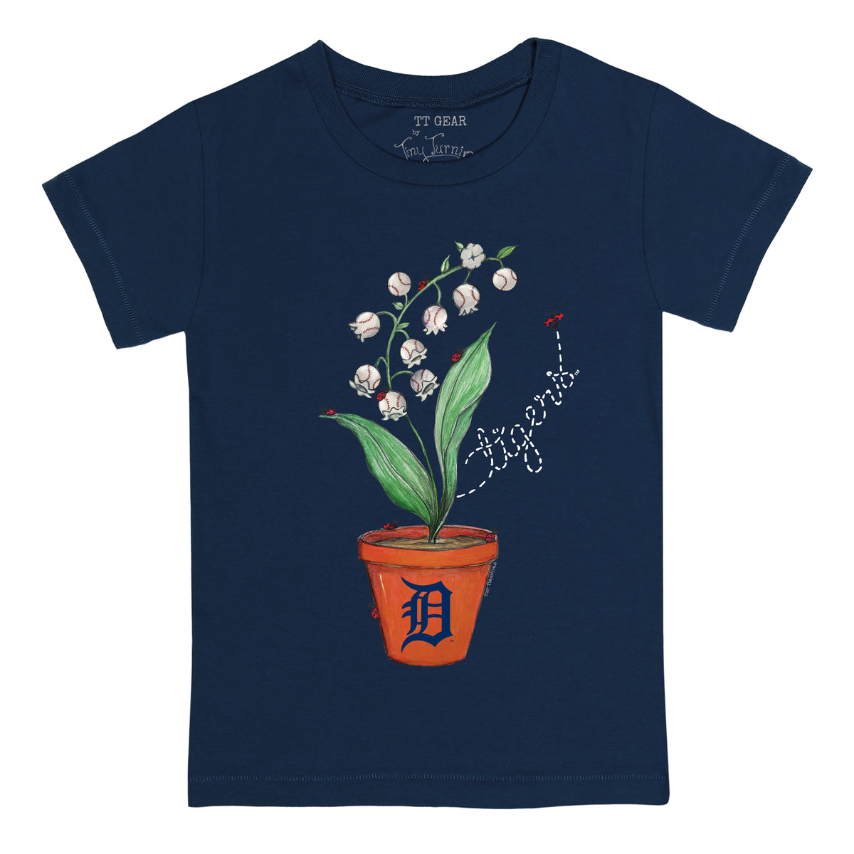 Detroit Tigers Ladybug Tee Shirt