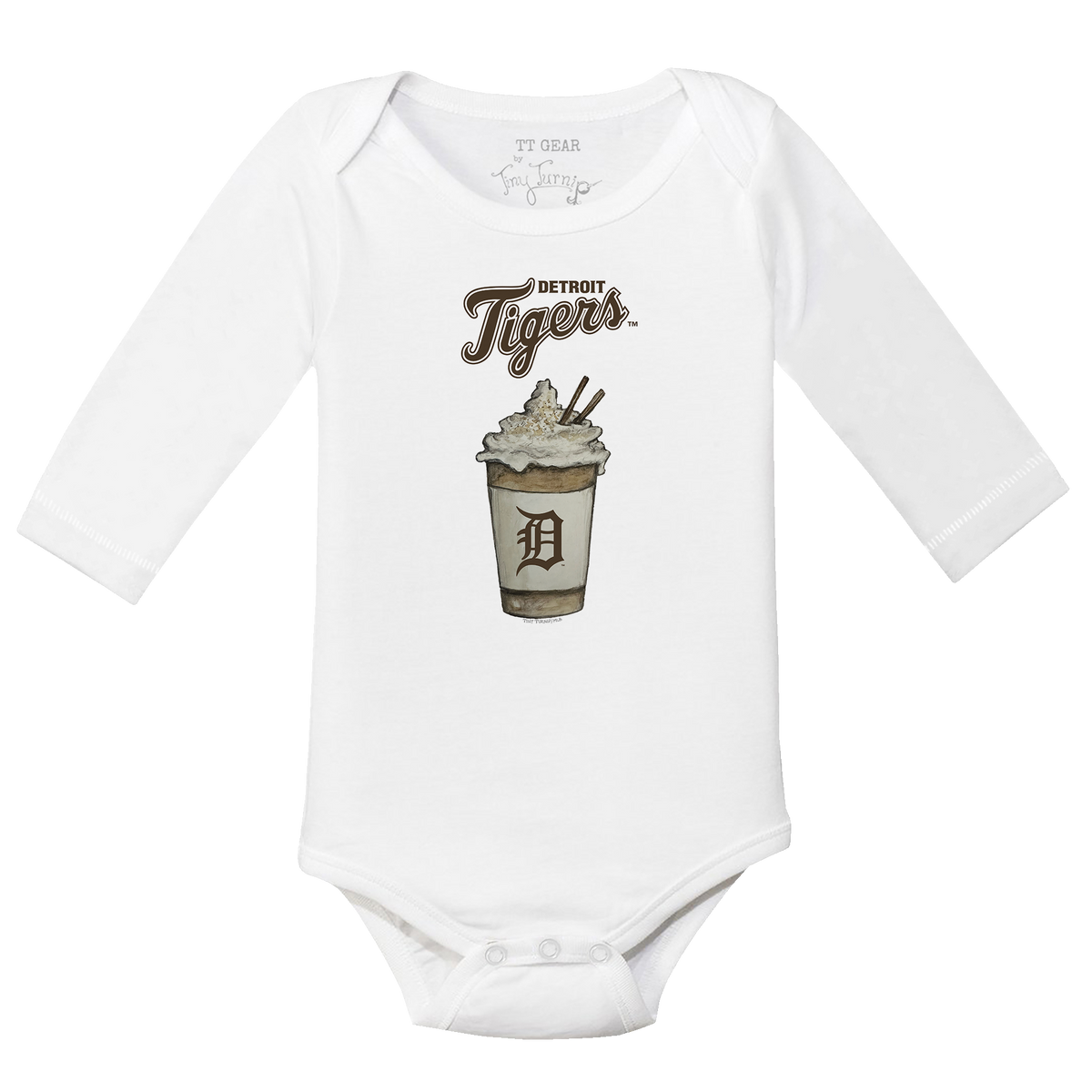 Detroit Tigers Latte Long Sleeve Snapper
