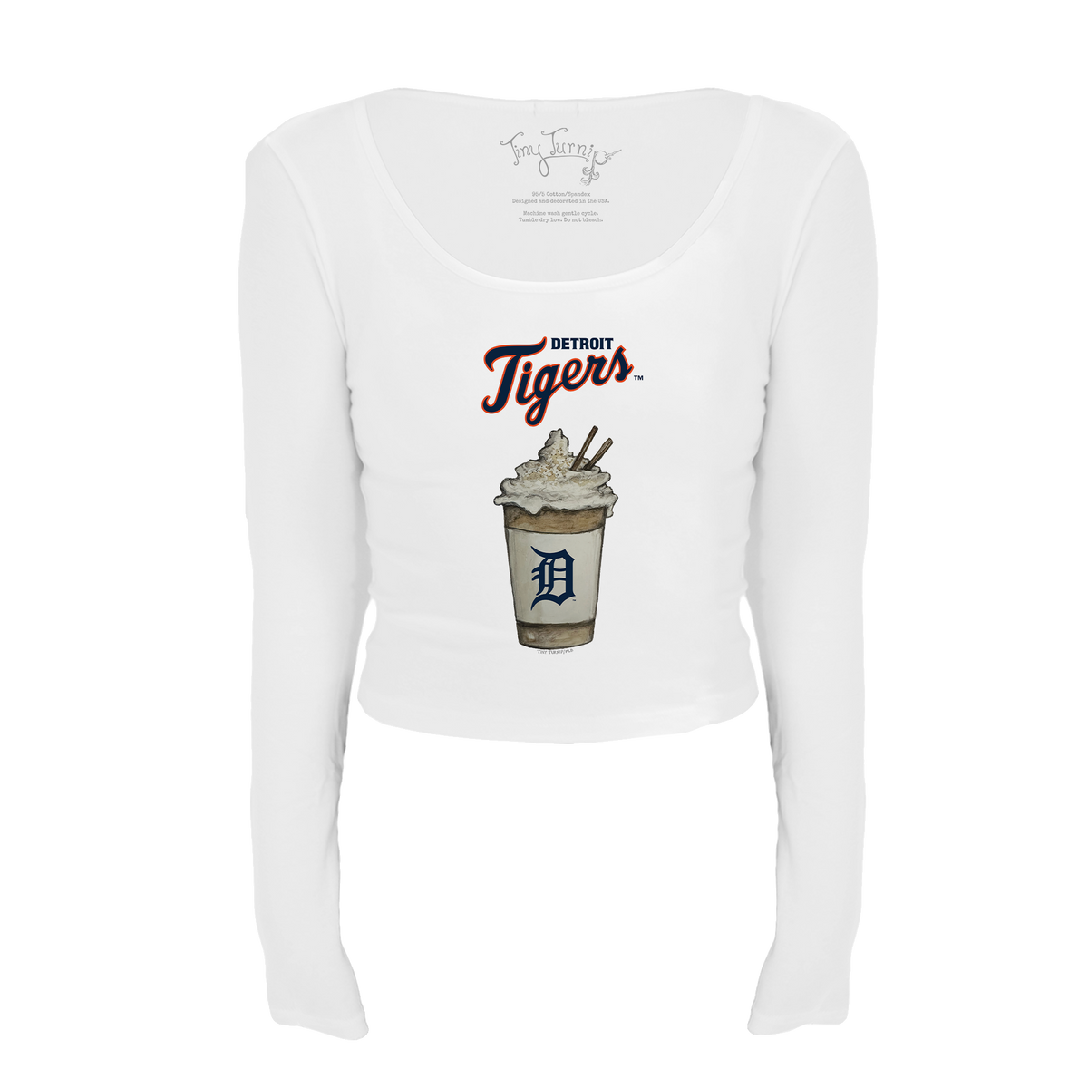 Detroit Tigers Latte Women's Lucy Long Sleeve
