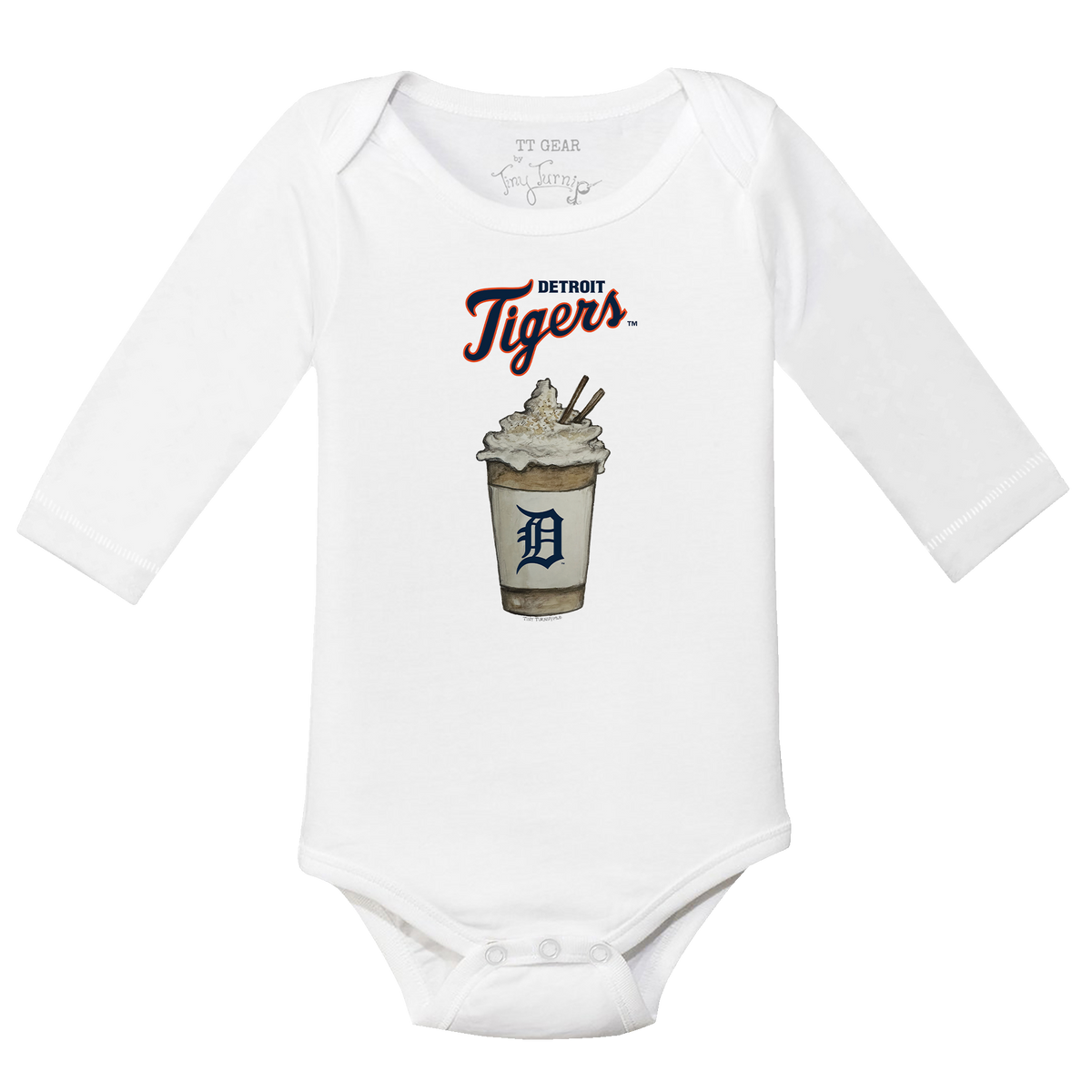 Detroit Tigers Latte Long Sleeve Snapper