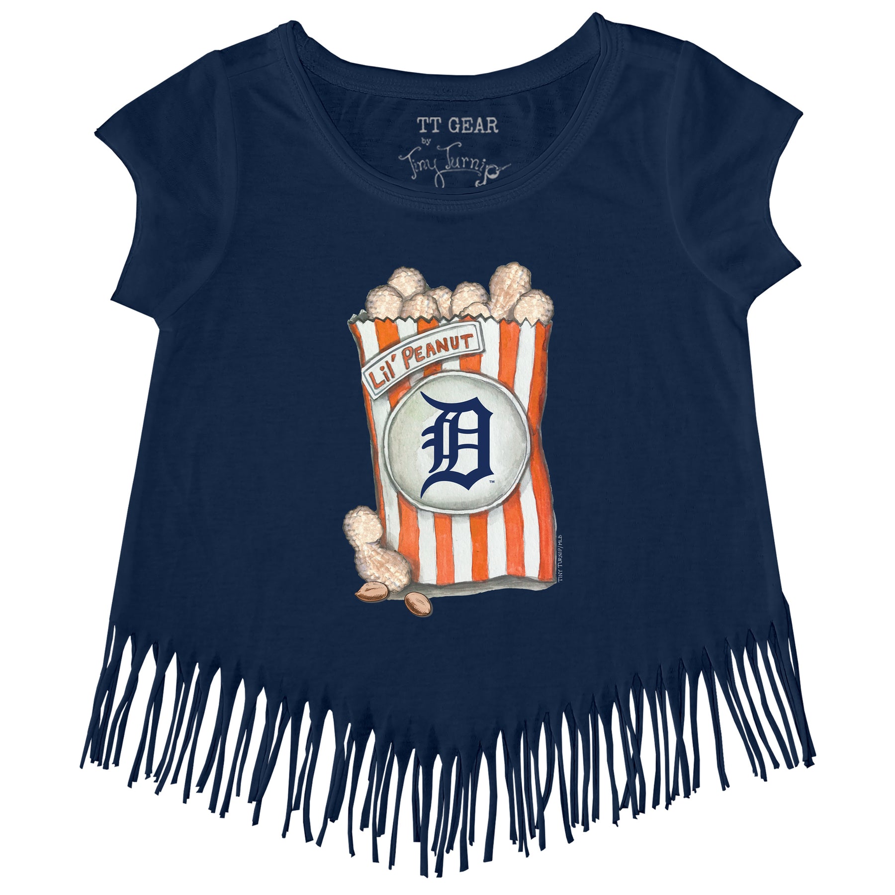 Detroit Tigers Lil' Peanut Fringe Tee