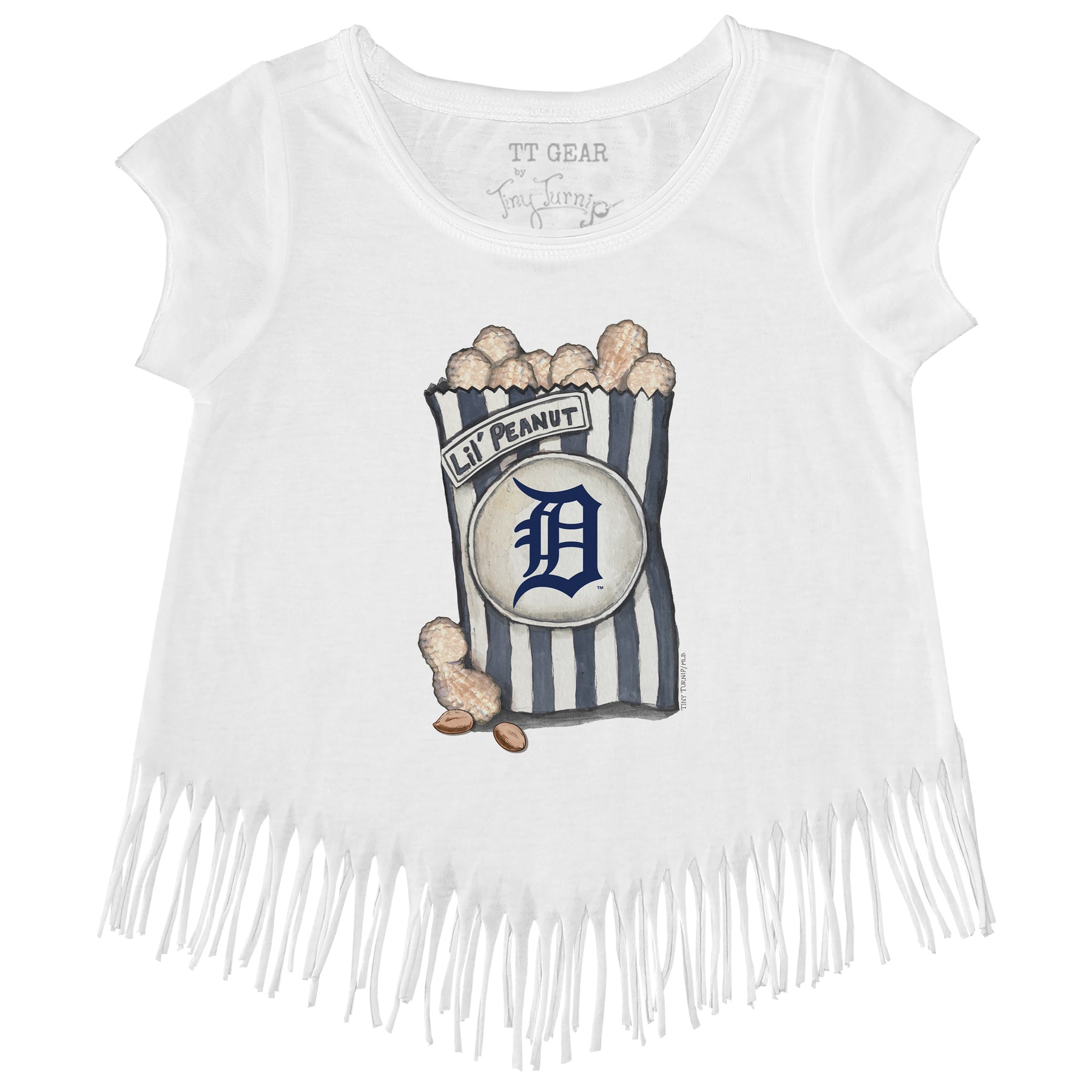 Detroit Tigers Lil' Peanut Fringe Tee