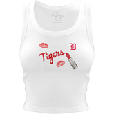 Detroit Tigers Lipstick Crop Tank - Tiny Turnip
