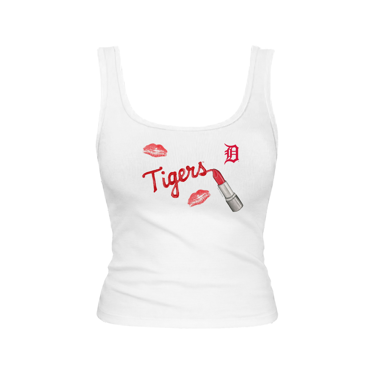 Detroit Tigers Lipstick Emmy Tank