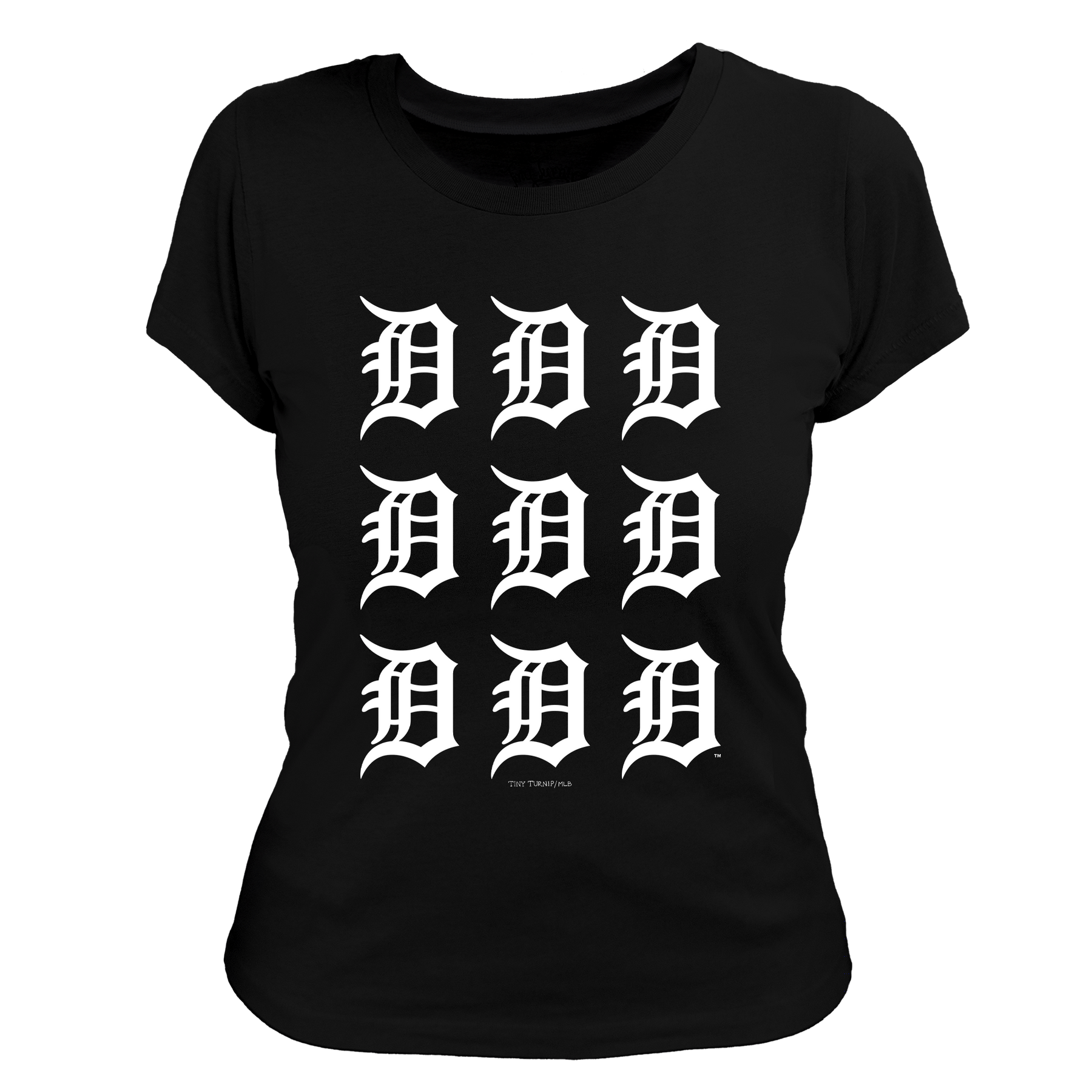 Detroit Tigers Logo Grid Tee Shirt