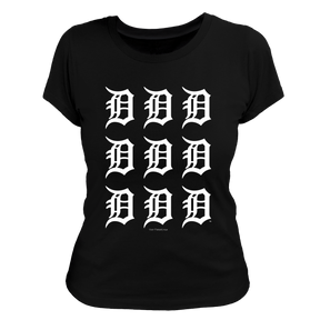 Detroit Tigers Logo Grid Tee Shirt