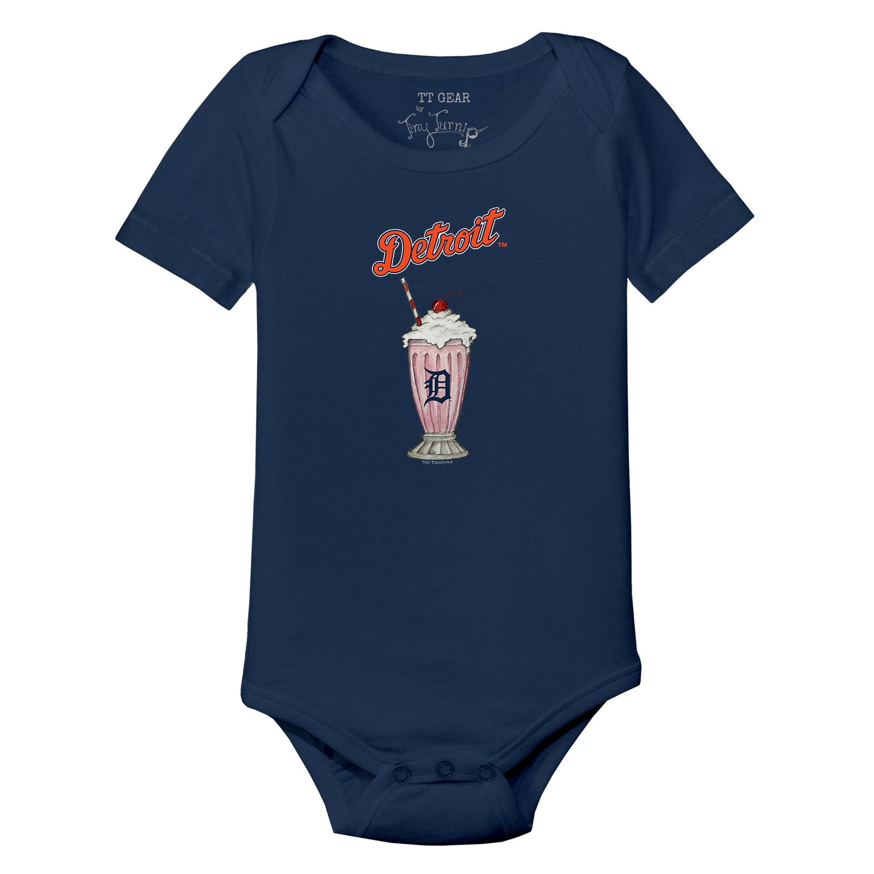 Detroit Tigers Milkshake Short Sleeve Snapper