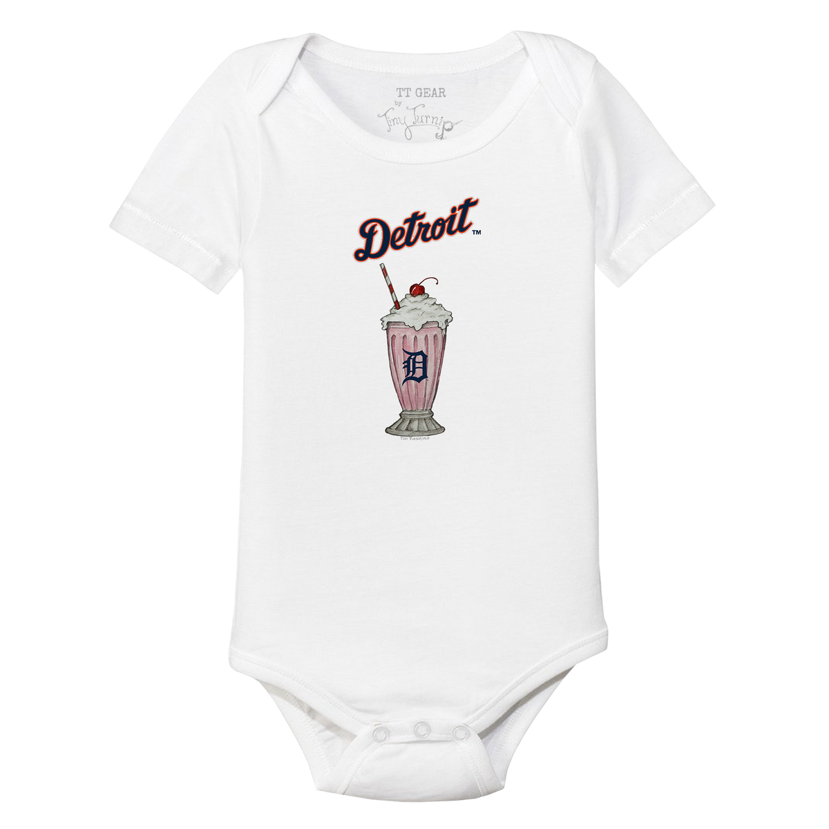 Detroit Tigers Milkshake Short Sleeve Snapper