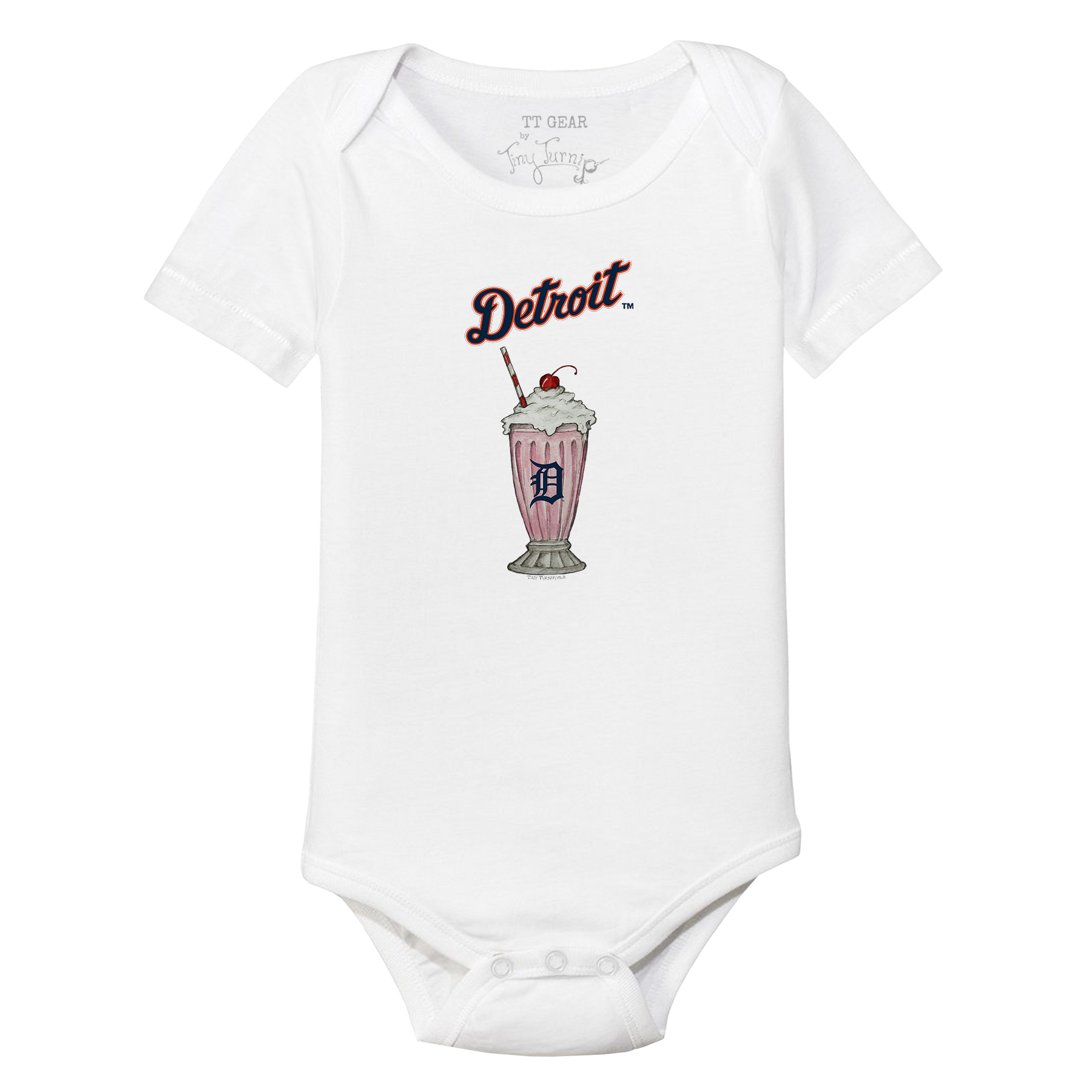 Detroit Tigers Milkshake Short Sleeve Snapper