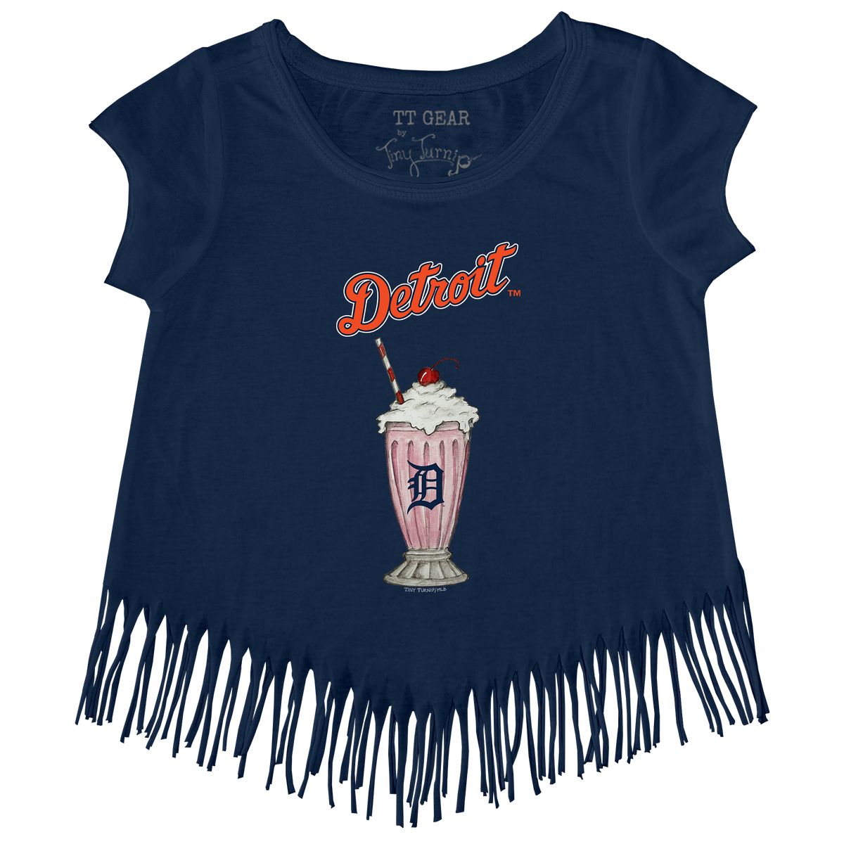Detroit Tigers Milkshake Fringe Tee