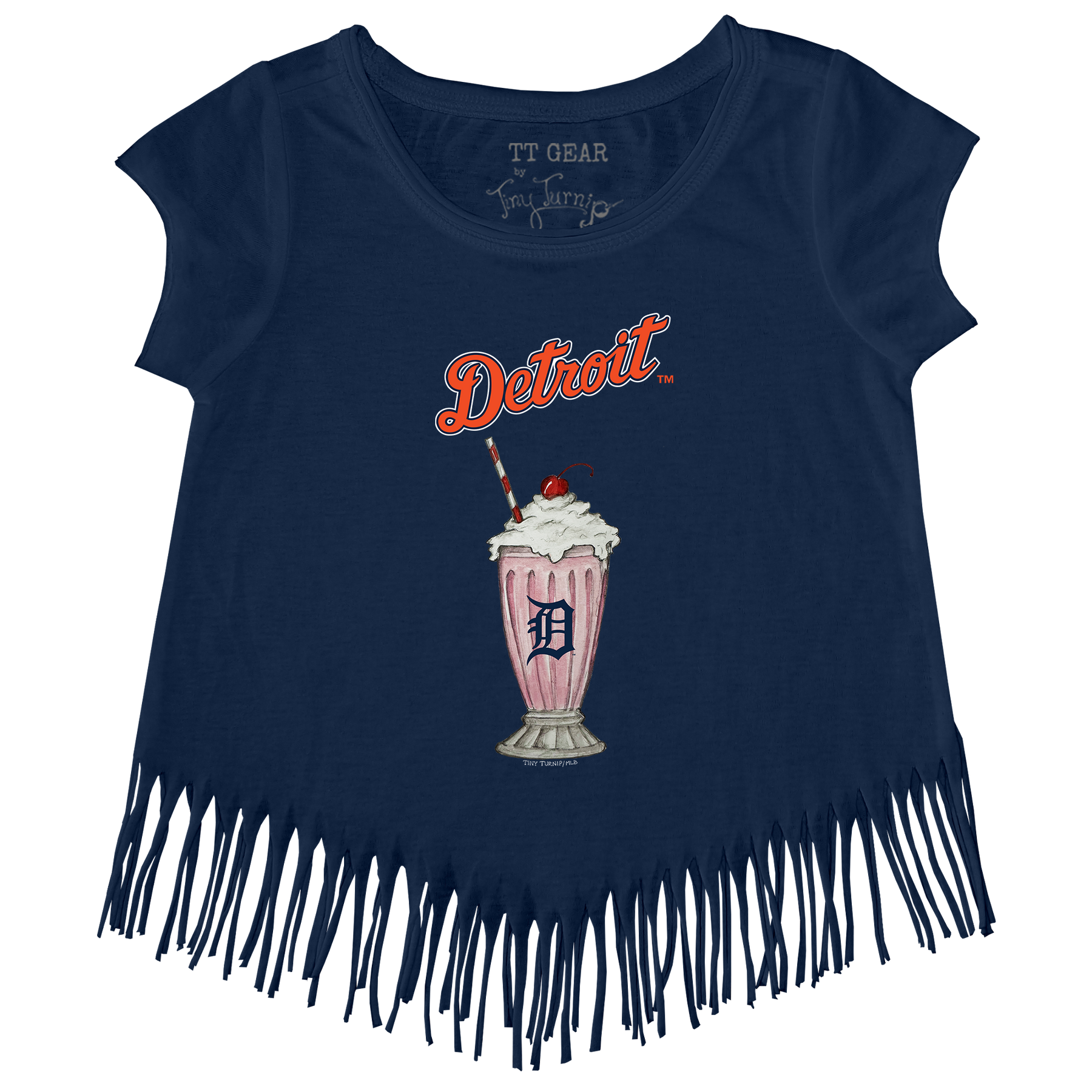 Detroit Tigers Milkshake Fringe Tee