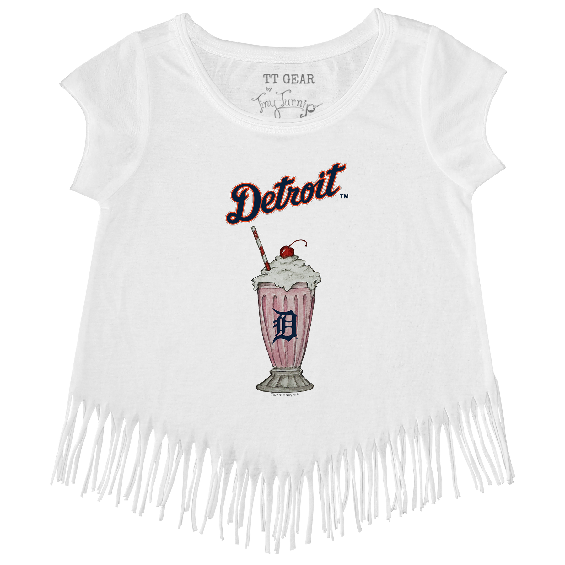Detroit Tigers Milkshake Fringe Tee