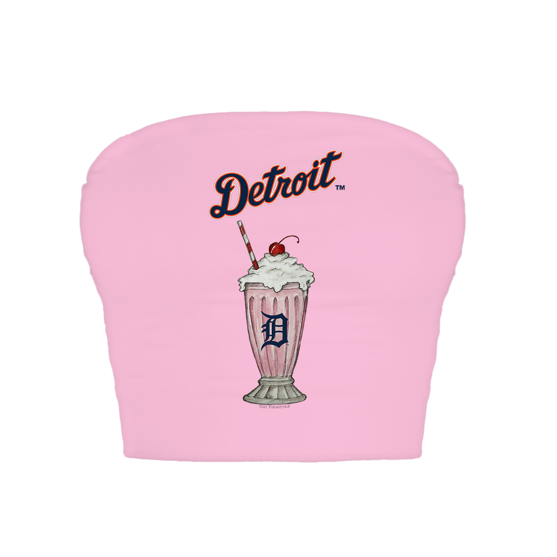 Detroit Tigers Milkshake Crop Tube Top