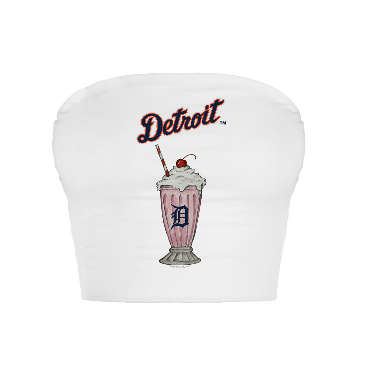 Detroit Tigers Milkshake Crop Tube Top