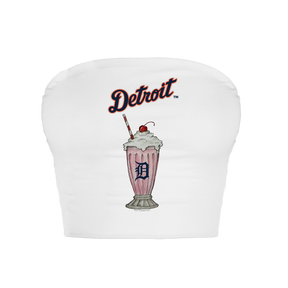 Detroit Tigers Milkshake Crop Tube Top
