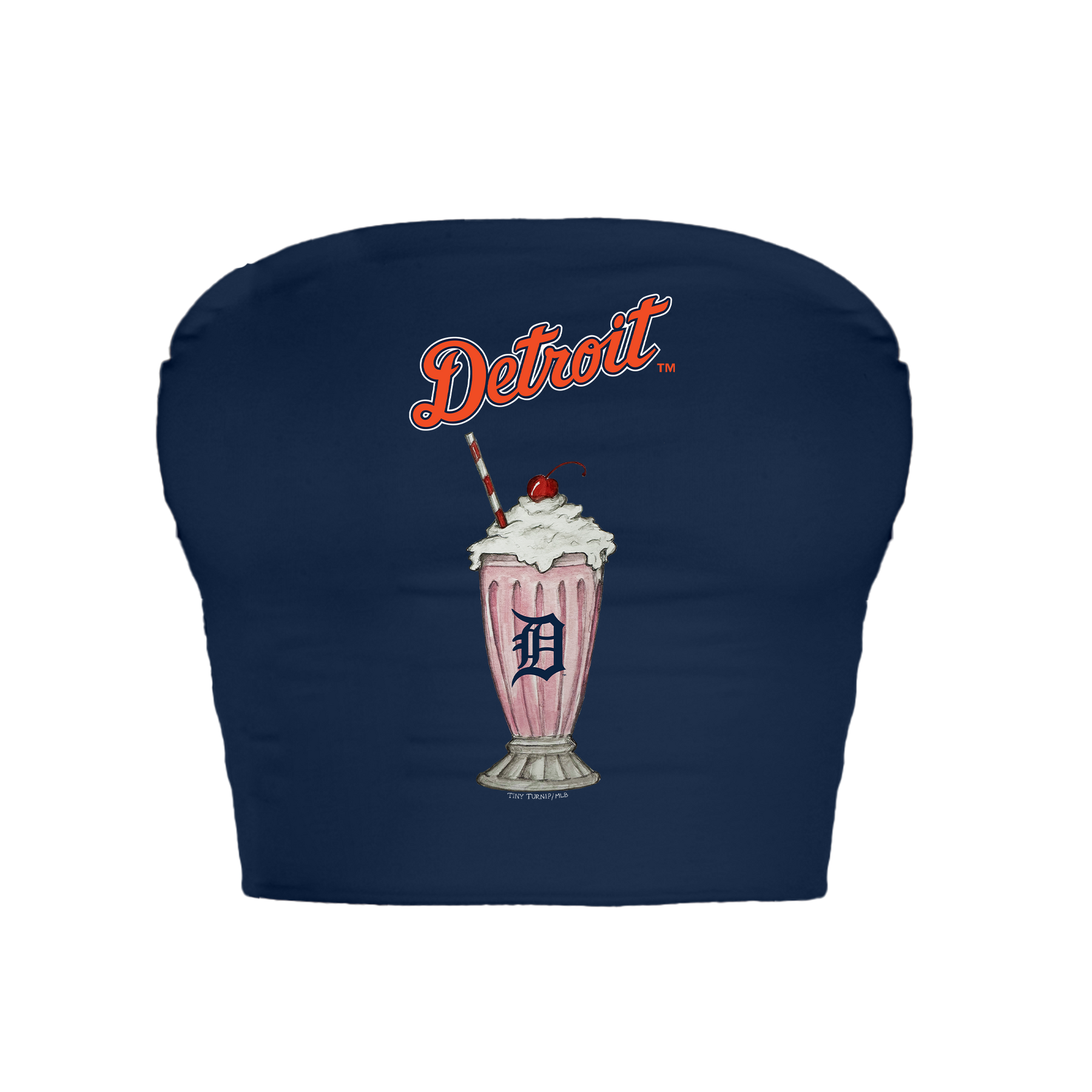Detroit Tigers Milkshake Crop Tube Top