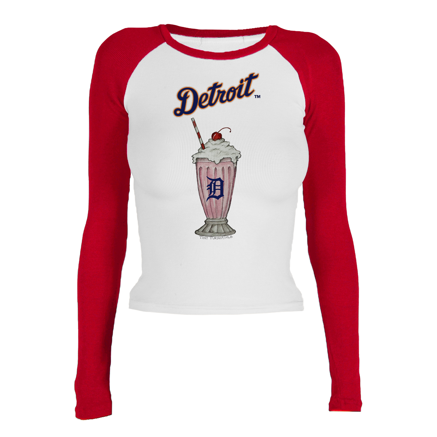 Detroit Tigers Milkshake Roxy Raglan Long Sleeve