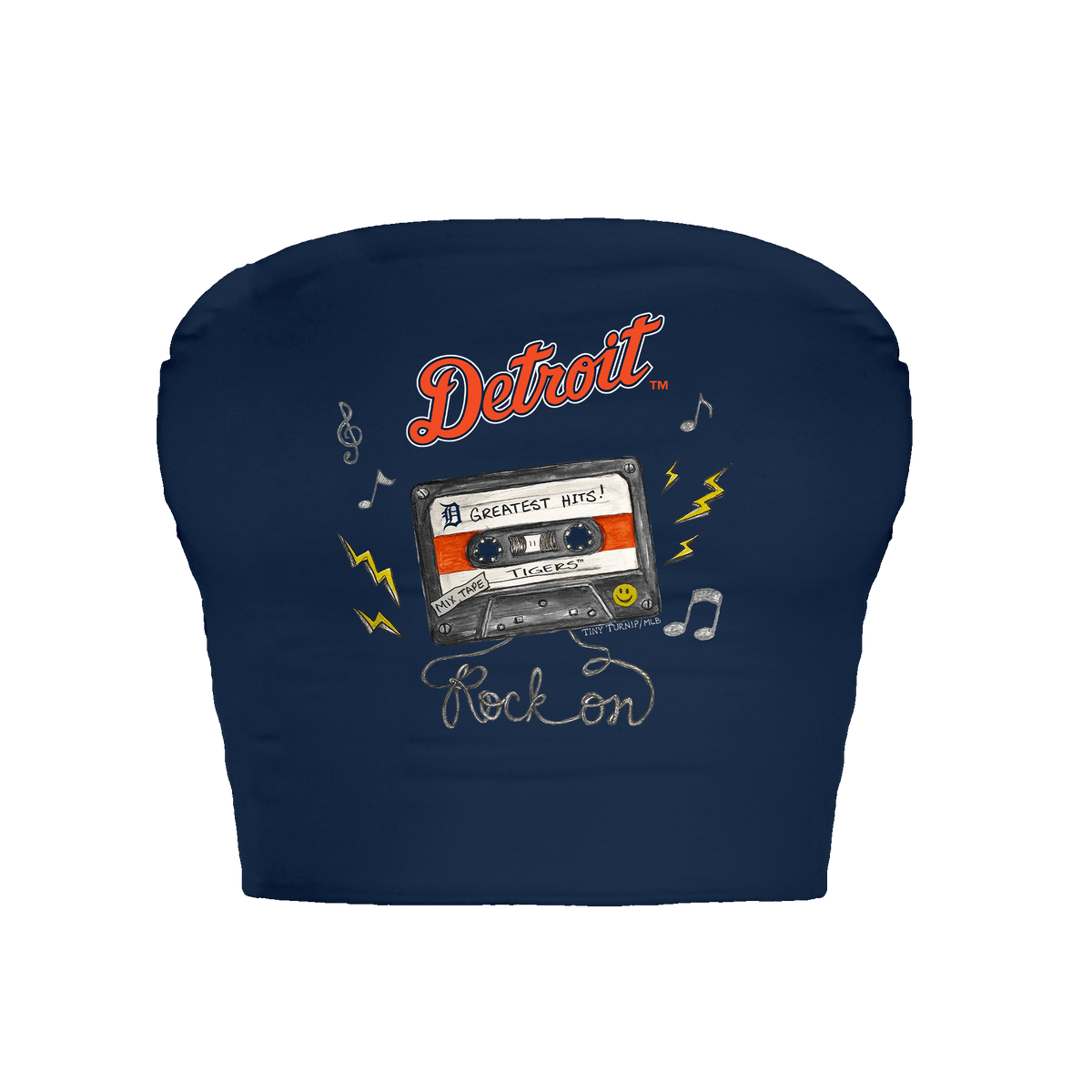 Detroit Tigers Mixtape Crop Tube Top