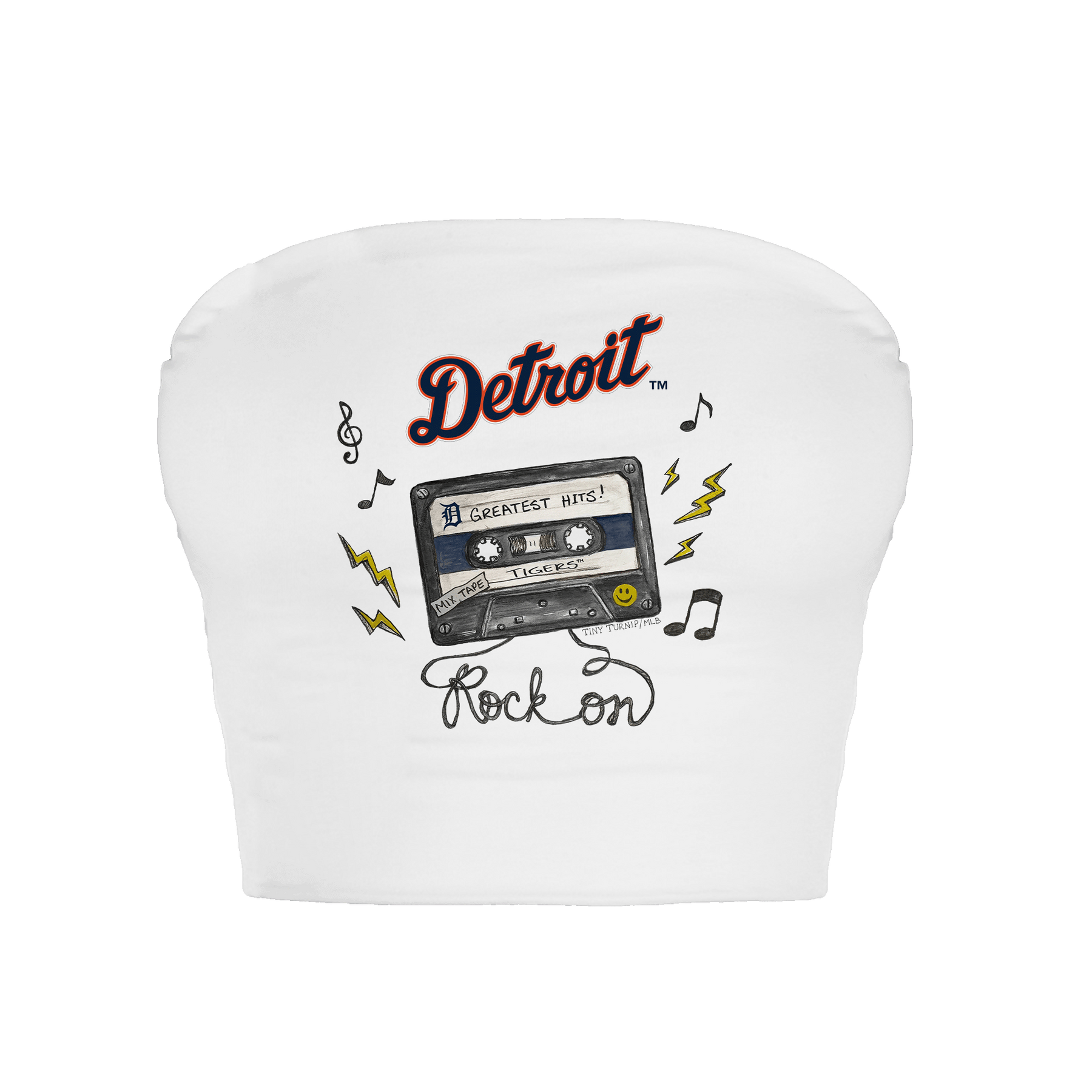 Detroit Tigers Mixtape Crop Tube Top