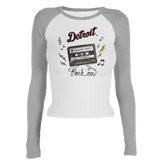 Detroit Tigers Mixtape Roxy Raglan Long Sleeve