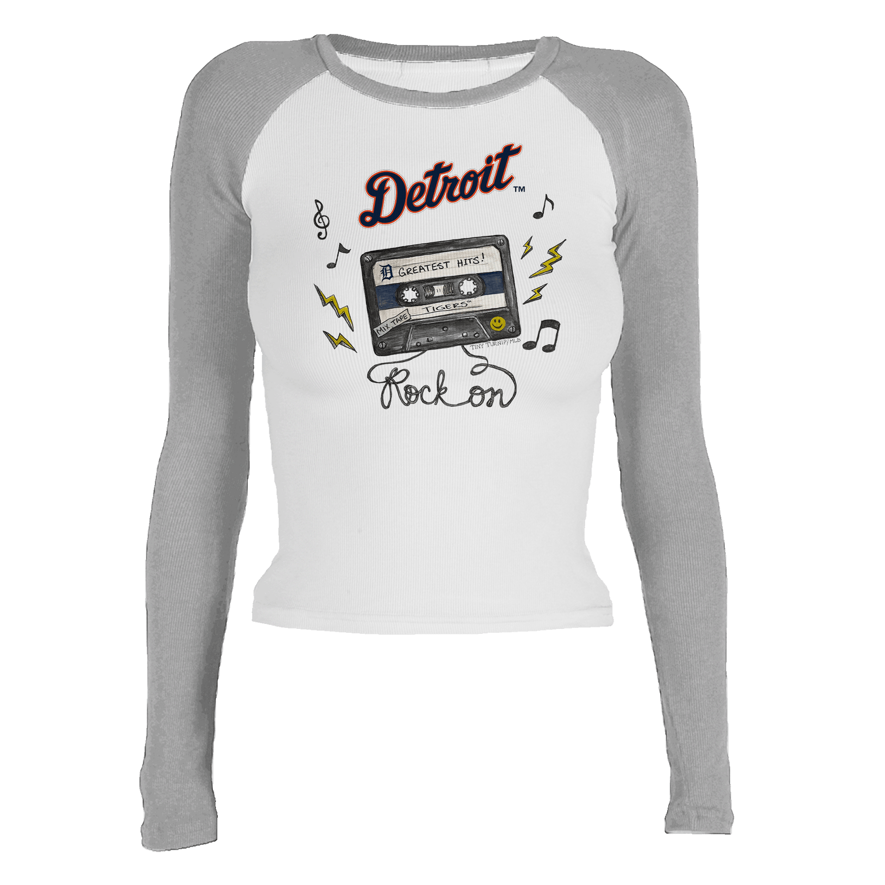 Detroit Tigers Mixtape Roxy Raglan Long Sleeve