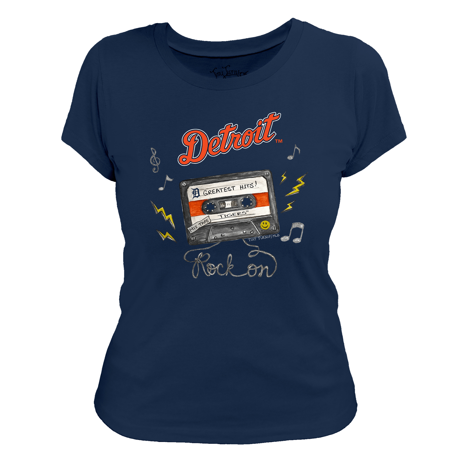 Detroit Tigers Mixtape Women's Tee Shirt