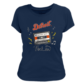 Detroit Tigers Mixtape Women's Tee Shirt