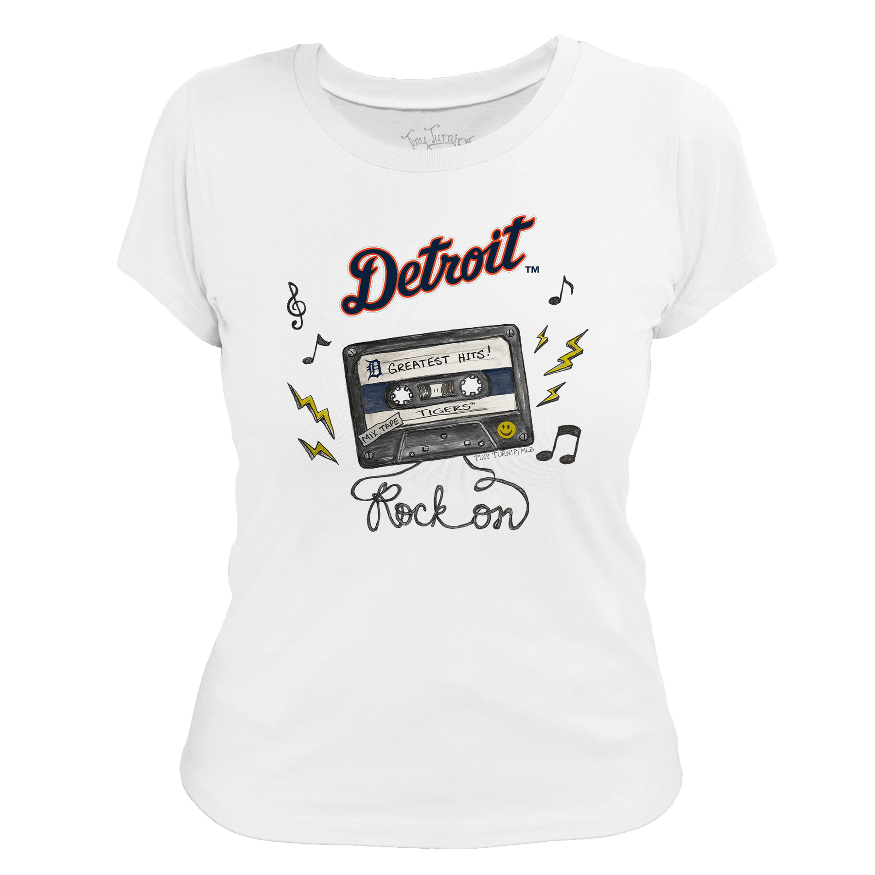 Detroit Tigers Mixtape Women's Tee Shirt