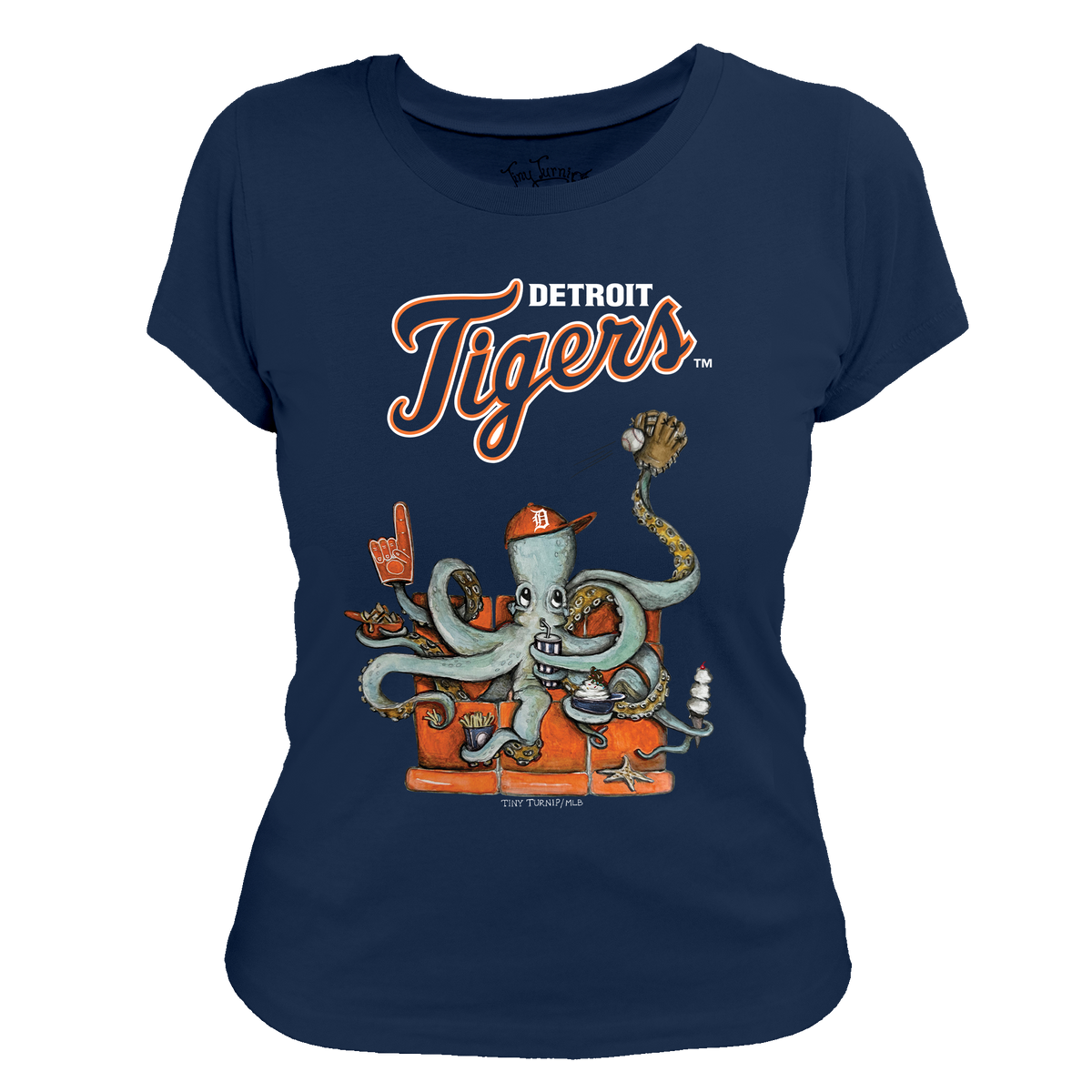 Detroit Tigers Octopus Tee Shirt