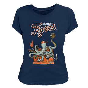 Detroit Tigers Octopus Tee Shirt