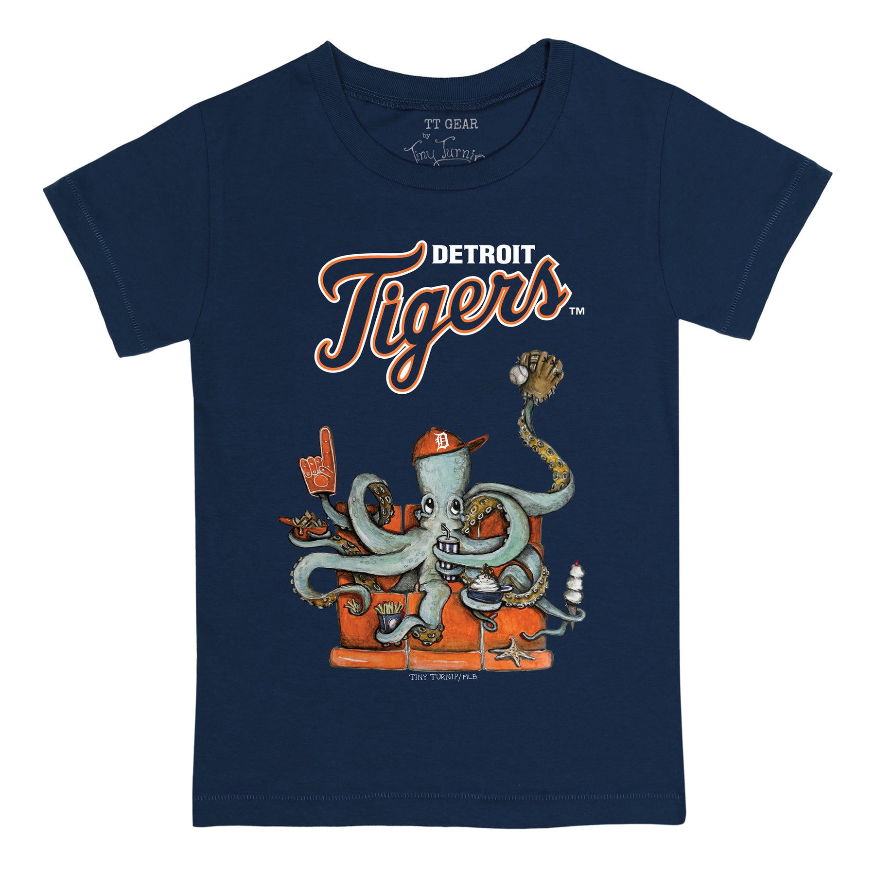 Detroit Tigers Octopus Tee Shirt