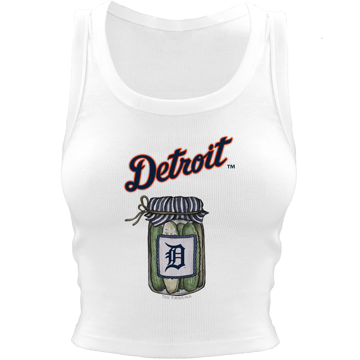 Detroit Tigers Pickle Jar Crop Tank