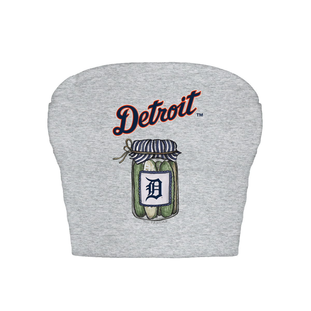 Detroit Tigers Pickle Jar Crop Tube Top