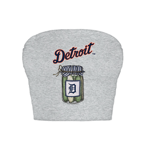 Detroit Tigers Pickle Jar Crop Tube Top