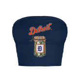 Detroit Tigers Pickle Jar Crop Tube Top