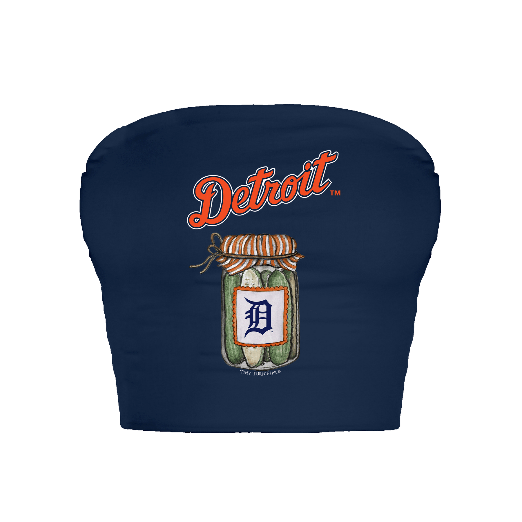 Detroit Tigers Pickle Jar Crop Tube Top