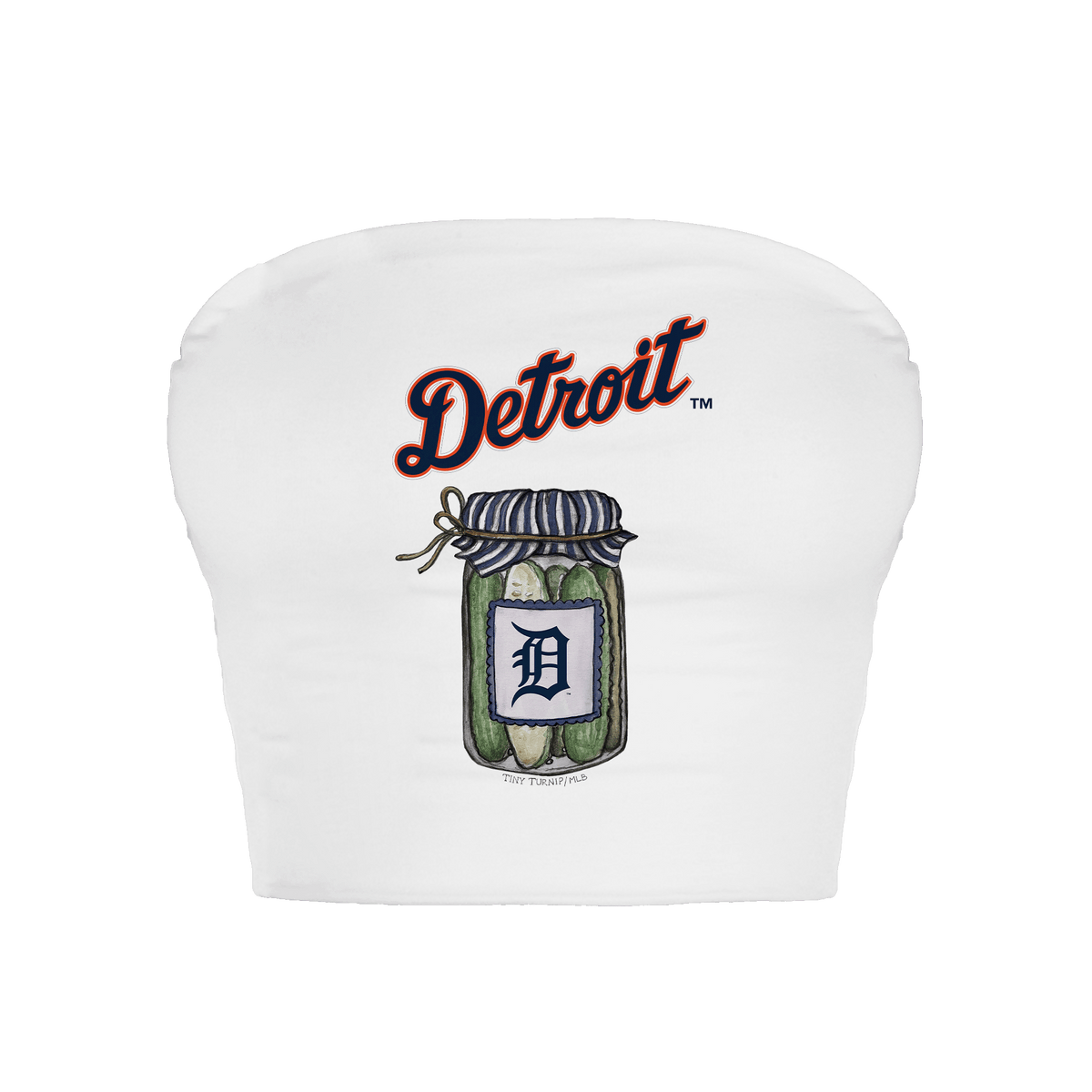 Detroit Tigers Pickle Jar Crop Tube Top