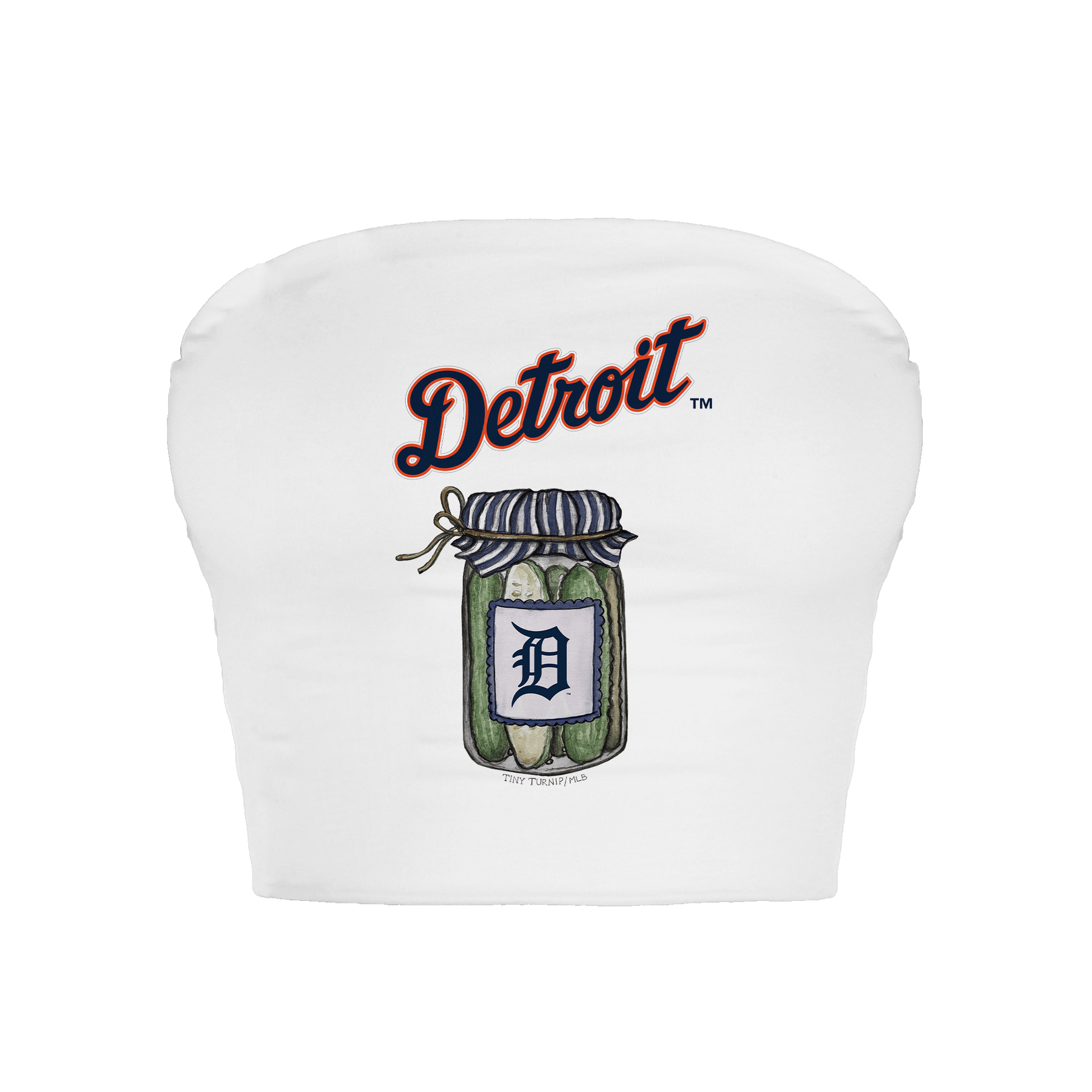 Detroit Tigers Pickle Jar Crop Tube Top