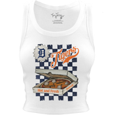 Detroit Tigers Pizza Crop Tank