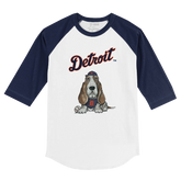Detroit Tigers Puddy 3/4 Navy Blue Sleeve Raglan - Tiny Turnip